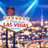 Beautiful Night Las Vegas Bokeh Photo Backdrops G-167