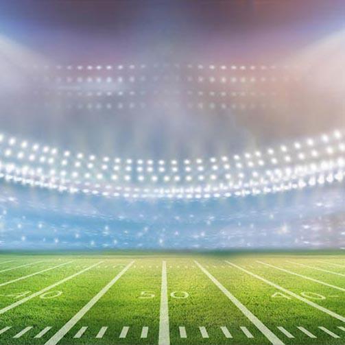Football Field Backdrop Spotlights Sport Stadium Background for Pictures G-253