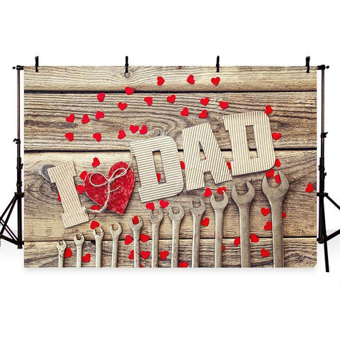 Father's Day Background Wood Backdrop G-334