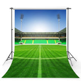 Soccer Field Green Grass Photography Backdrop G-368
