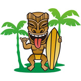 Tiki Island Cartoon Backdrop for Photography G-459