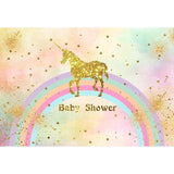 Baby Show Backdrops Unicorn Backdrops Colorful Background G-515