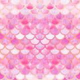 Pink Mermaid Backdrop for Children Birthday Photography G-577