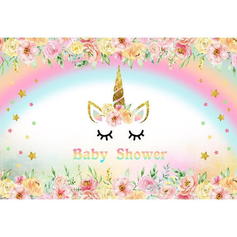 Baby Show Backdrops Flowers Backdrops Pink Background G-639