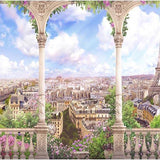 Paris Beautiful City Landscape Backdrop for Photo Booth 