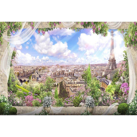 Door Backdrops Trees Backdrop Flowers Background G-659