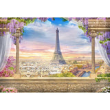 Eiffel Tower Paris City Beautiful Scenery Backdrop for Photo Studio G-660