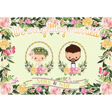 Wedding Backdrops Flowers Backdrops Yellow Backgrounds G-721