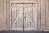 Retro Wooden Barn Door Backdrop for Photo Booth GA-69