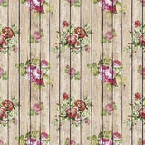 Retro Flowers Wood Backdrops for Photographers GC-116