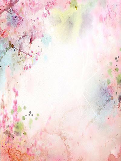 Scenic Watercolor Floral Backdrops for Photography GC-119