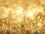 Twinkly Lights and Stars Bokeh Golden Photography Backdrop GC-98
