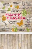Felices Pascuas Conejito Huevos Piso de Madera Telones de Fondo de Fotografía GE-005
