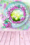 Spring Giant Easter Eggs Fowers Photography Backdrop GE-045