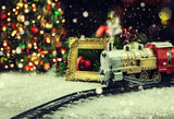 Hermoso Tren de Juguete Fondo de Navidad para Decoración GX-1057