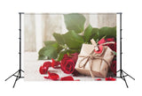 Valentine's Day Gifts Love Red Rose Photography Backdrop HJ03246
