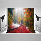 Scenic Backdrops Trees Woodland Backdrops Red Leaf Backgrounds