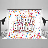 Happy Birthday Backdrop Background For Events White Backdrop HJ04263