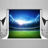 Football Field Sport Stadium Spotlight Backdrop for Photography HJ04317