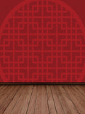 Custom Backdrops Wood Floor Backdrops Red Background J02860