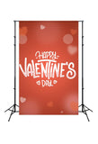 Happy Valentines Day Love Red Photo Studio Backdrop J03216