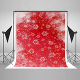 Winter Backdrops Snowflake Photostudio Backgrounds Red Backdrop J04051