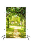 Arch Green Natural Pathway Photo Booths Backdrops J05492