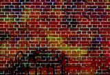 Grunge Red Brick Wall Photography Backdrops K836