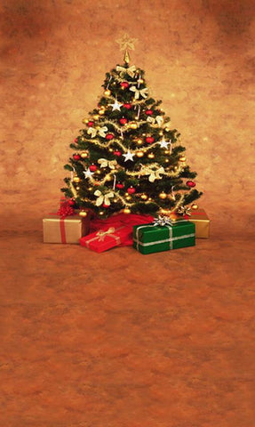 Telón de Fondo de Fotografía de Navidad Fondo de Árbol de Navidad Regalos L-843