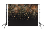 Bokeh Glittering Golden Particles Backdrop for  Photography M133