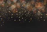 Bokeh Glittering Golden Particles Backdrop for  Photography M133