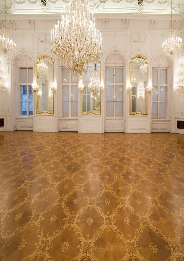Luxury Castle Elegant European Palace Interior Droplights Backdrops for Photos MR-2156