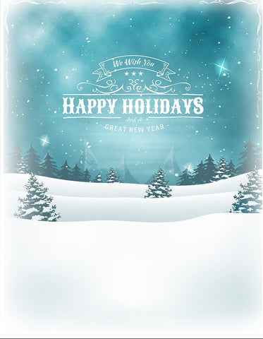 Happy Holiday And A Great New Year Christmas Backdrops DBD-19304