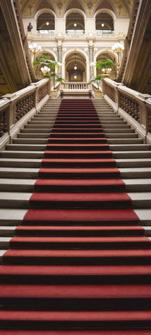 Red Carpet Golden Palace Castle Studio Backdrop N11171