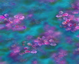 Pink Flowers Blue and Purple Photography Backdrop NB-040