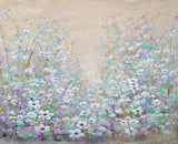 Gouache Oil Paint Flowering Shrubs Artistic Photography Backdrop NB-078