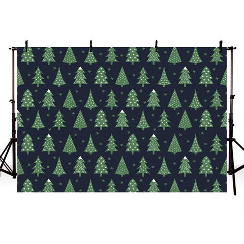 Repetitive Christmas Trees Design Backdrops for New Born Baby NB-191