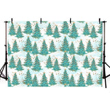 Repetitive Christmas Trees Design Backdrop for Children Photography NB-204
