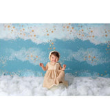Hermoso Fondo de Cielo Azul y Nubes Blancas para Fotografía de Recién Nacidos NB-209