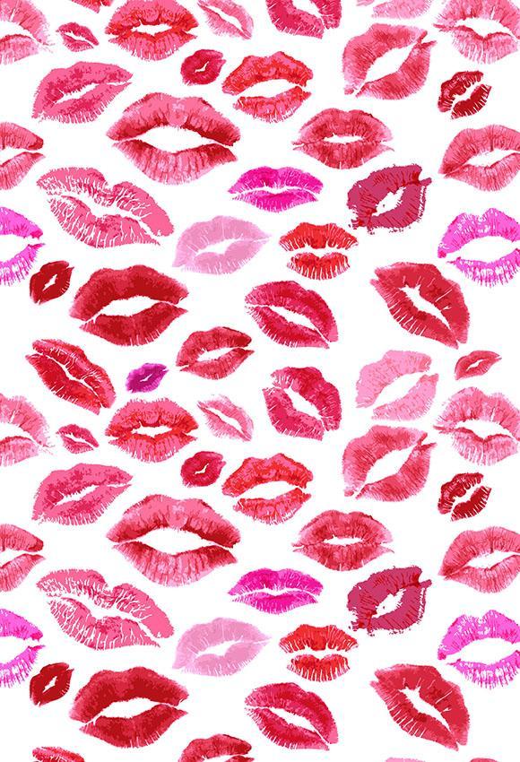 Valentine's Day Love Sexy Red Lip Photography Backdrop S-2676