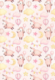 Polka Dot Printed Backdrops Pink Background Sheep Backdrop S-2858