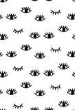 Polka Dot Printed Backdrop Eyes Backdrop White Backgrounds S-2867