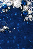 Sparkle Blue Christmas Ball Photography Backdrops S-2910