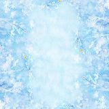 Flower Blue Backdrops for Baby Children Photography S-2990