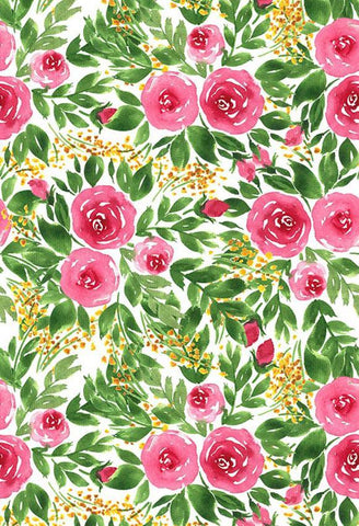 Flowers Backdrops Green Backdrops Pink Background S-3011