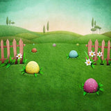 Easter Eggs Green Grass Spring Easter Decorations Backdrop S-3156