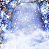 Bokeh Nieve Árbol Blanco de Invierno Telón de Fondo de Fotos S-3177