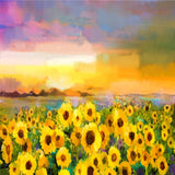 Sunflower Summer  Painting Photo Studio  Backdrop