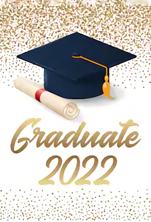 Telón de Fondo de Decoraciones de Banner de 2022 Graduación para la Fotografía SH-266