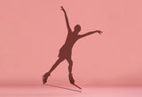 Photography Backdrop Skater Shadows Pink Background 